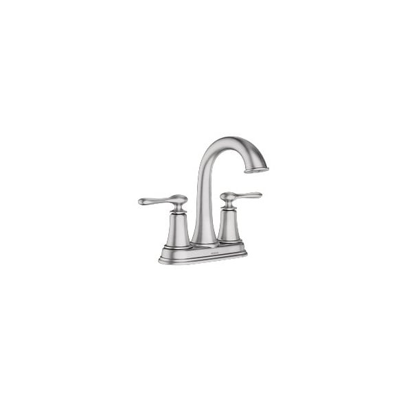 Ellicott Two-Handle High Arc Bathroom Faucet in Spot Resistant Nickel